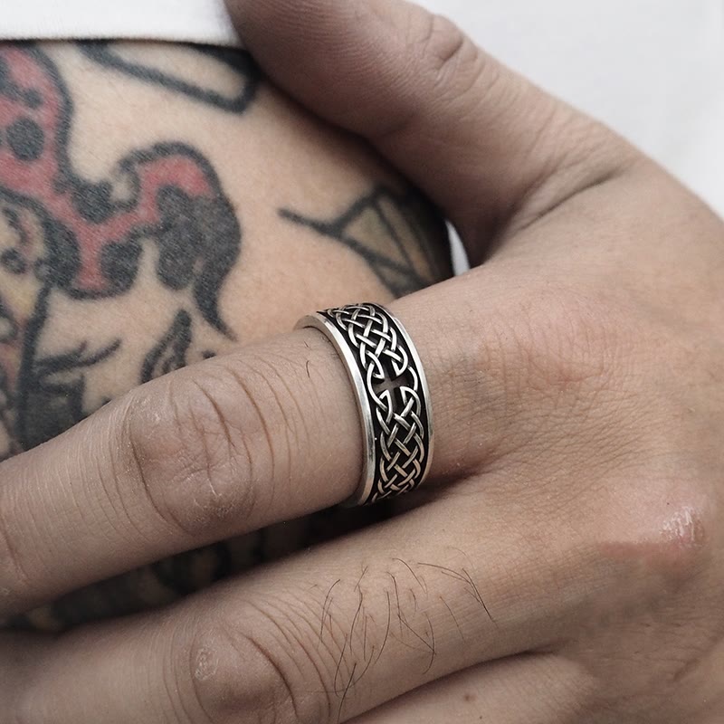 WorldNorse 925 Sterling Silver Celtic Cross Ring