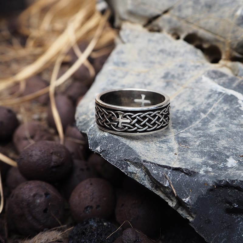 WorldNorse 925 Sterling Silver Celtic Cross Ring - image 2