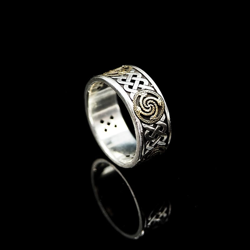 WorldNorse 925 Sterling Silver Norse Dragon Ring - US 14 - image 0