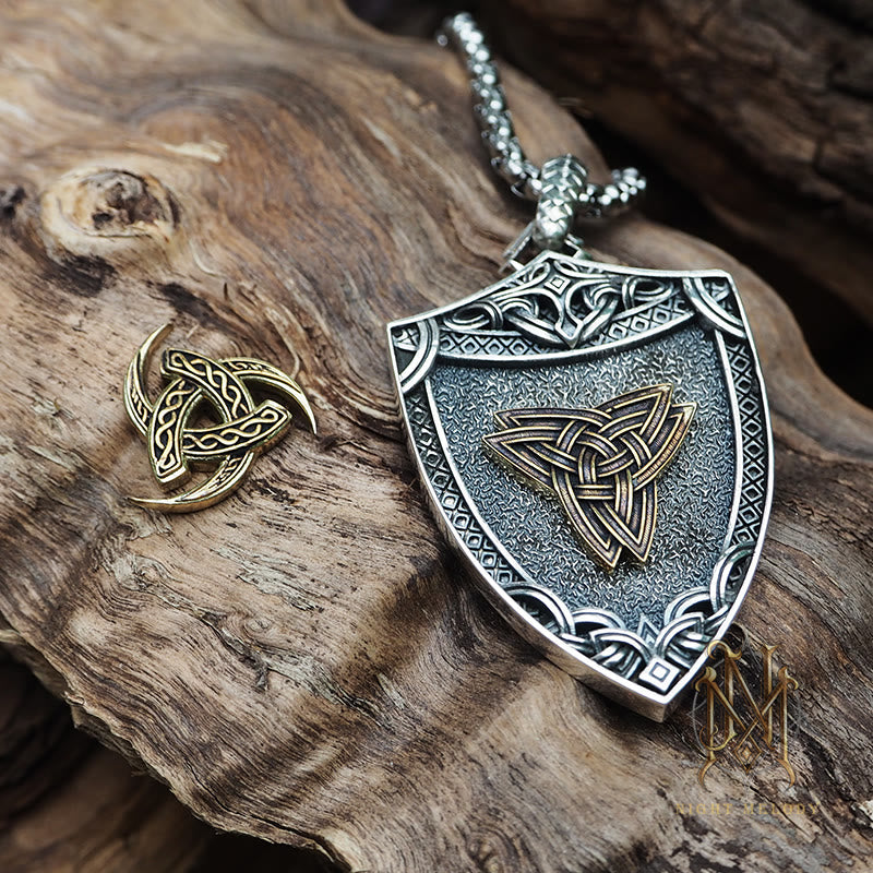 WorldNorse 925 Sterling Silver Interchangeable Magnetic Clasp Shield Necklace - image 10