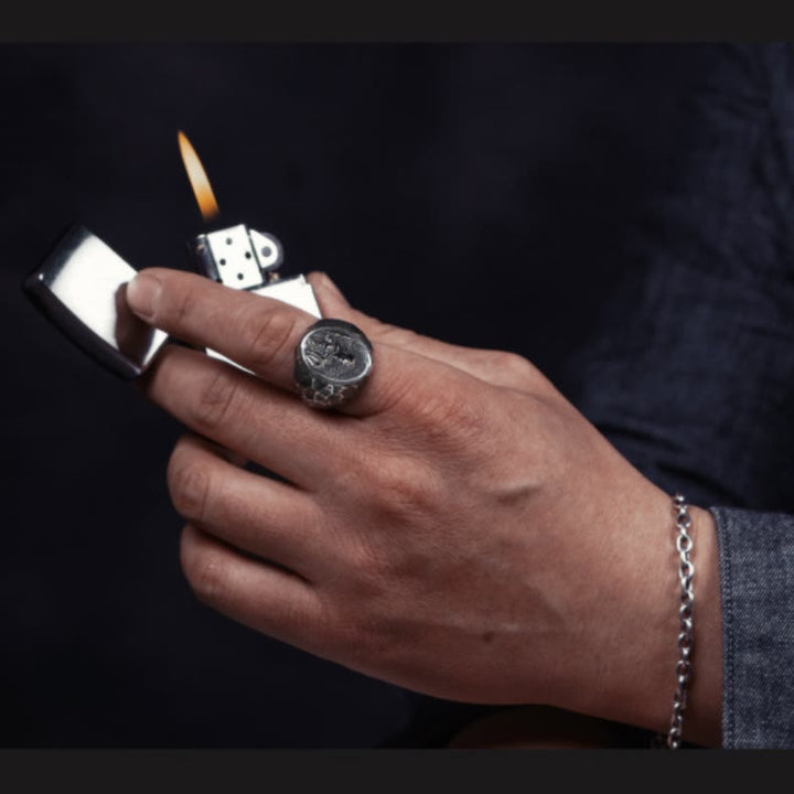 WorldNorse Handcrafted 925 Silver Spartan Warrior Ring - image 4