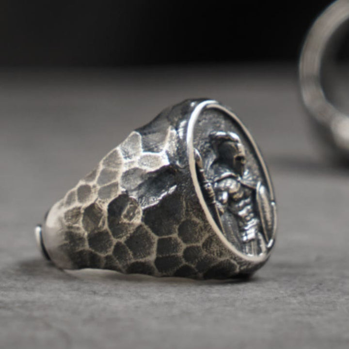 WorldNorse 925 Sterling Silver Spartan Warrior Ring - image 5