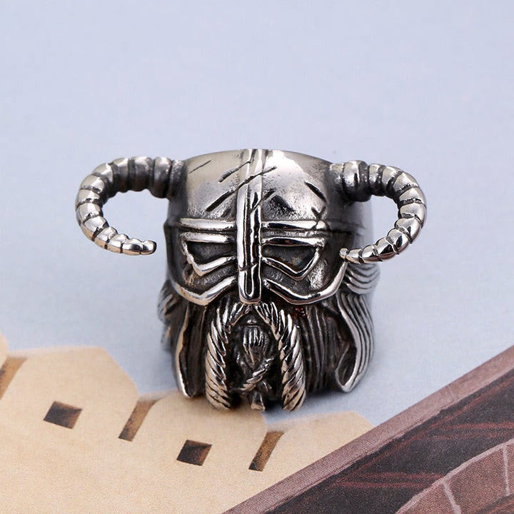 WorldNorse Vikings Helmet Warrior Ring