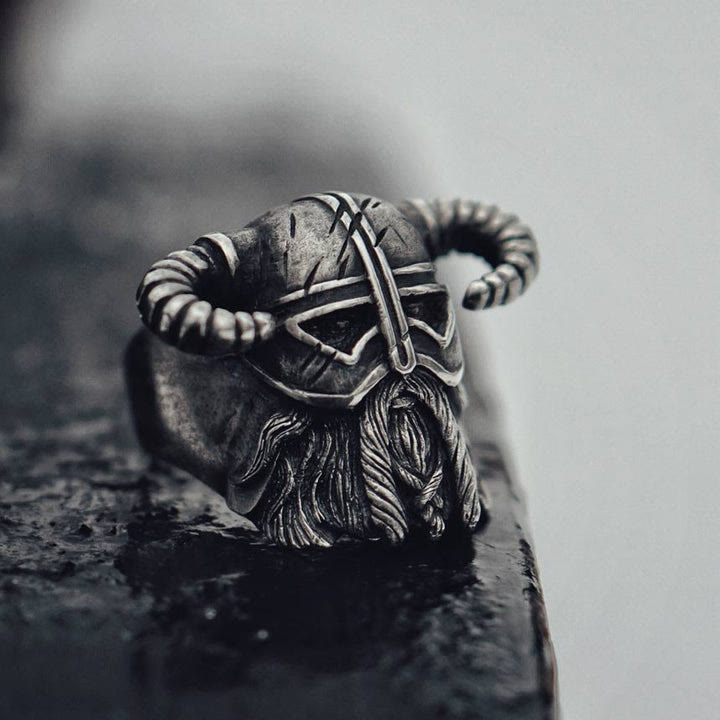 WorldNorse Vikings Helmet Warrior Ring