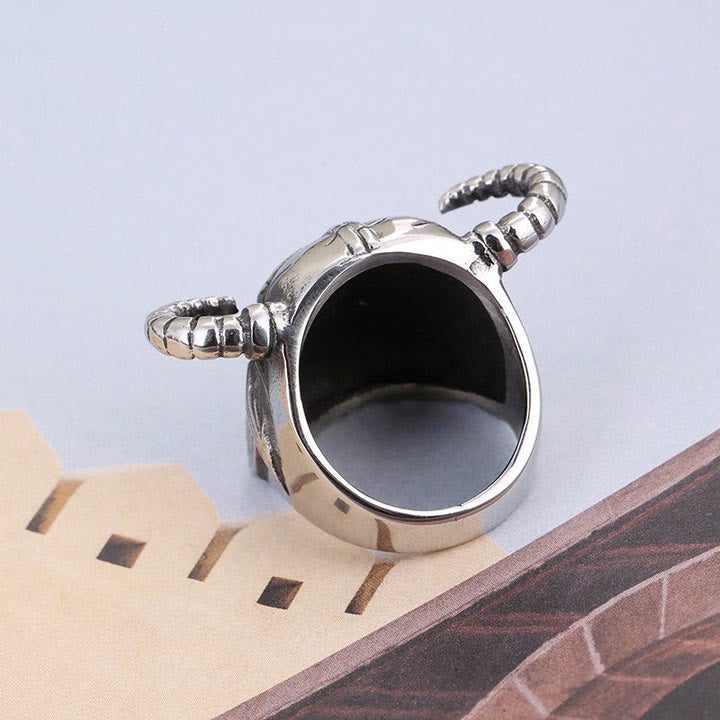 WorldNorse Vikings Helmet Warrior Ring