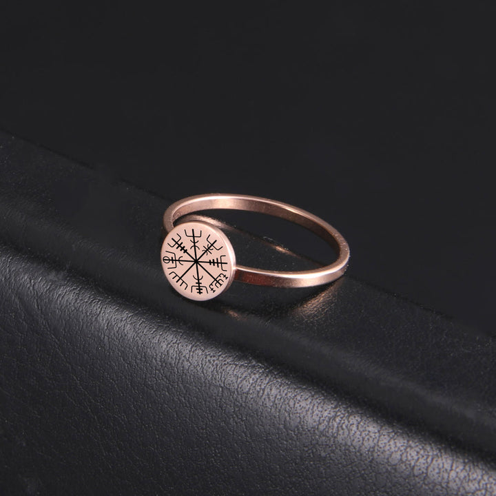 WorldNorse Vegvisir Compass Amulet Ring