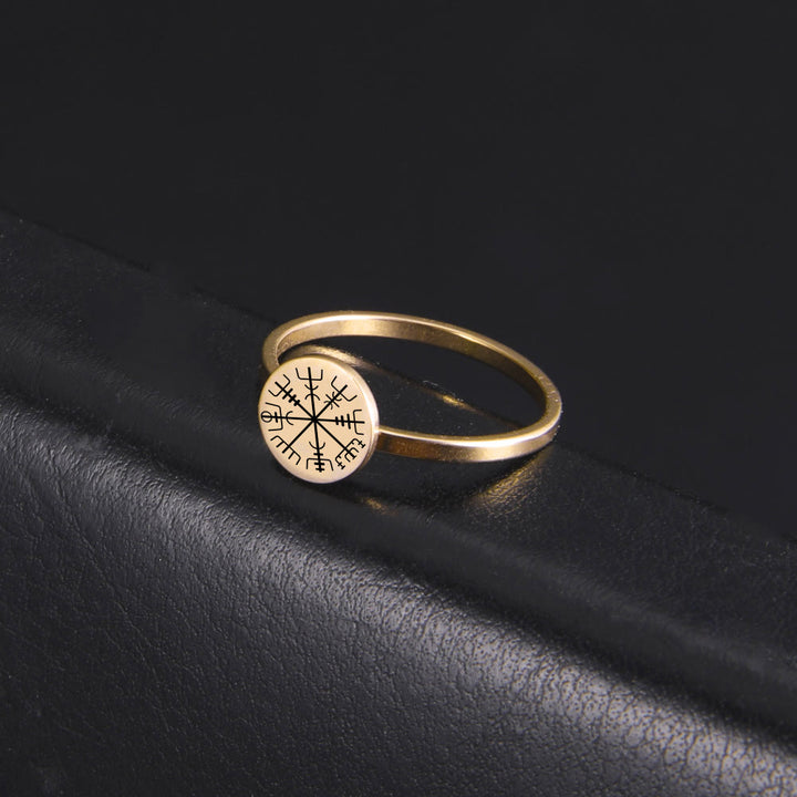 WorldNorse Vegvisir Compass Amulet Ring