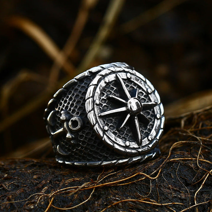 WorldNorse Anchor Aweigh Lighthouse Ship Ring