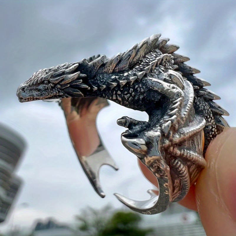 WorldNorse Dragon Open Design Gothic Ring