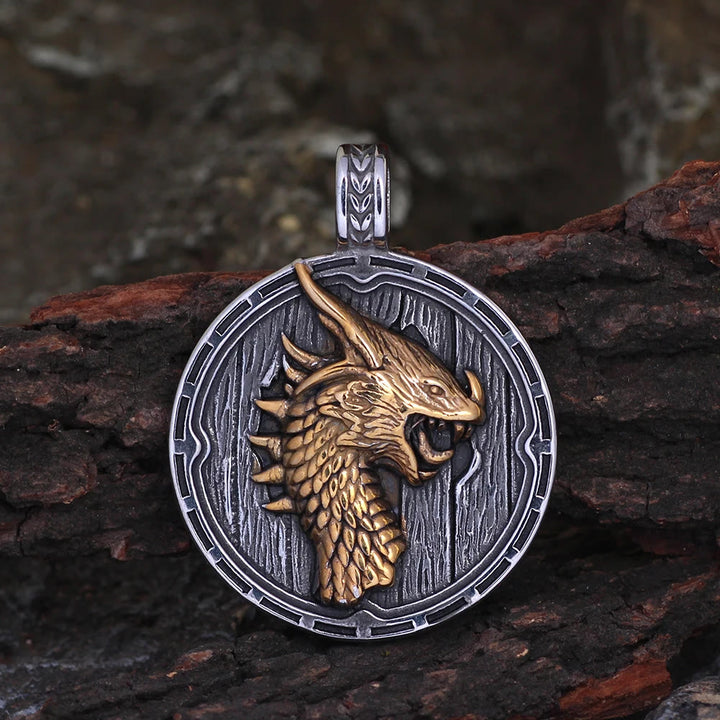 WorldNorse Viking Dragon Amulet Necklace - image 2