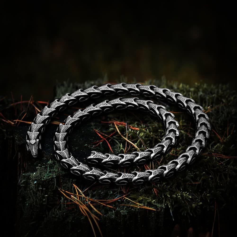 WorldNorse Ouroboros Dragon Necklace - Necklace - image 0