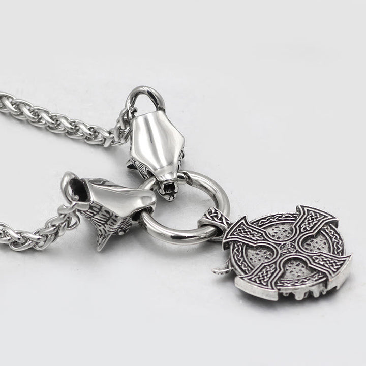 WorldNorse Odin Wolf Raven Necklace - image 4