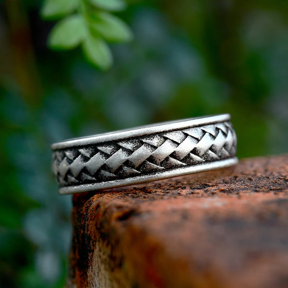 WorldNorse Viking Vintage Braid Ring - image 1