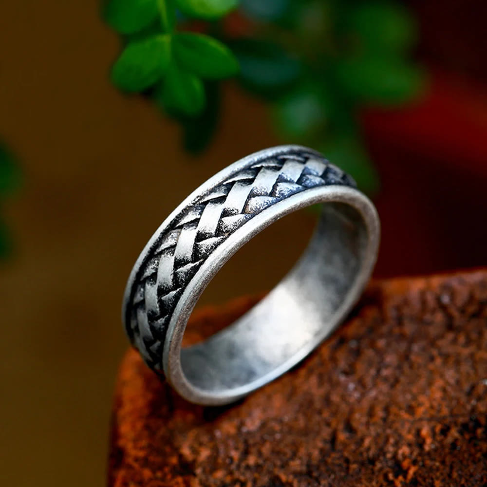 WorldNorse Viking Vintage Braid Ring - US 13 - image 0