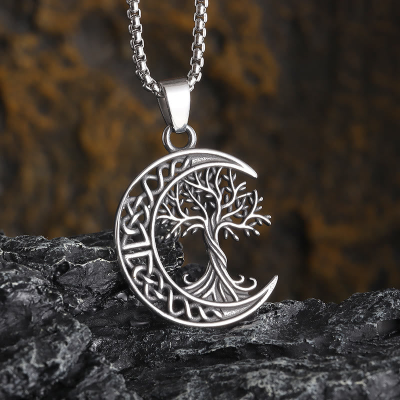 WorldNorse Celtic Knot With Yggdrasil Necklace - Necklace - image 0