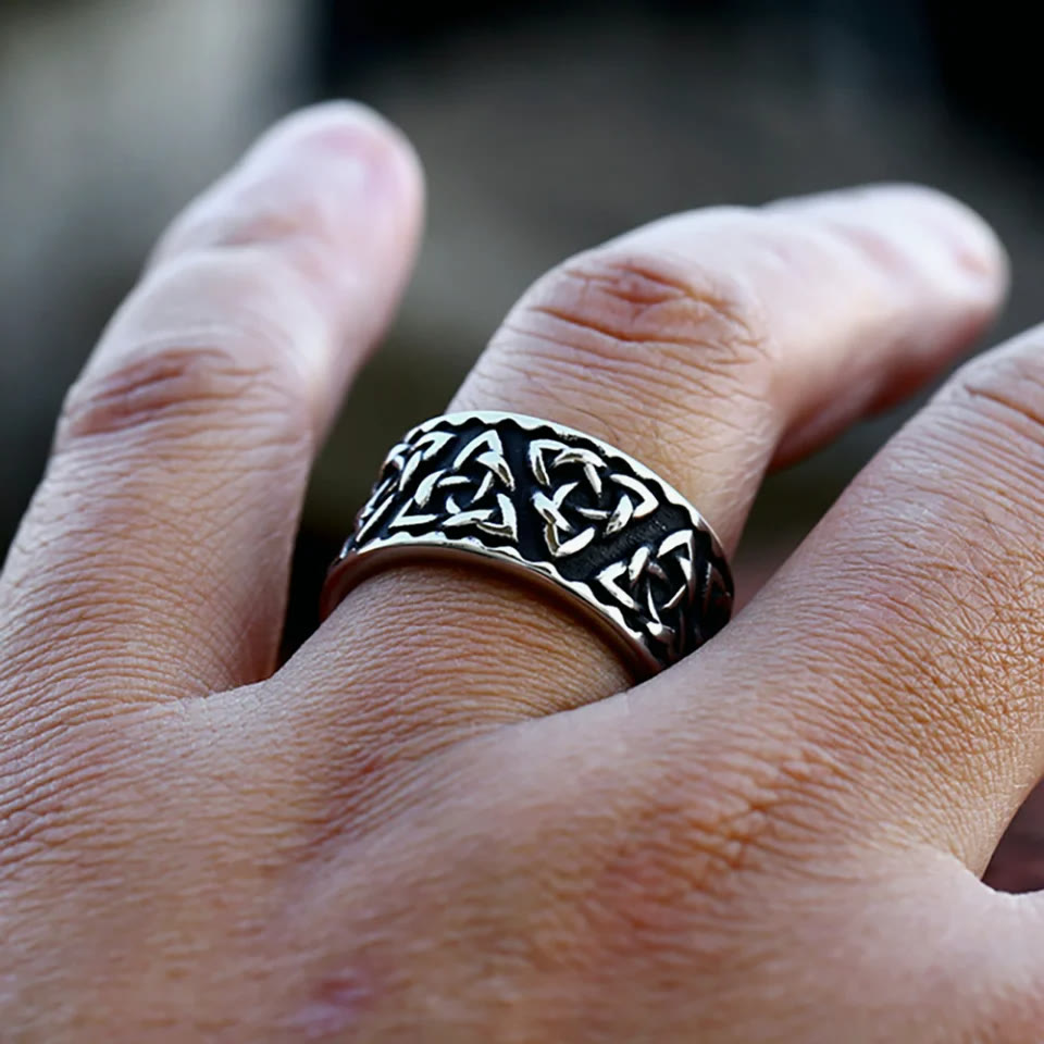 WorldNorse Viking Triquetra Knot Ring - image 1