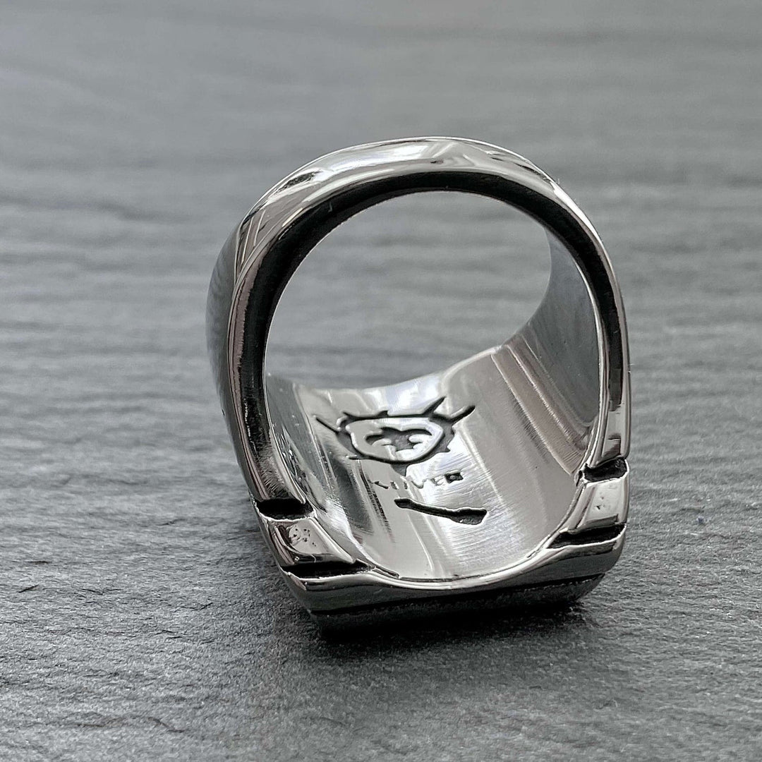 WorldNorse Lightning Bolt Stainless Steel Ring