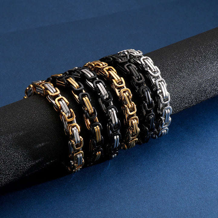 WorldNorse Multi-Size Titanium Steel Link Bracelet - image 23