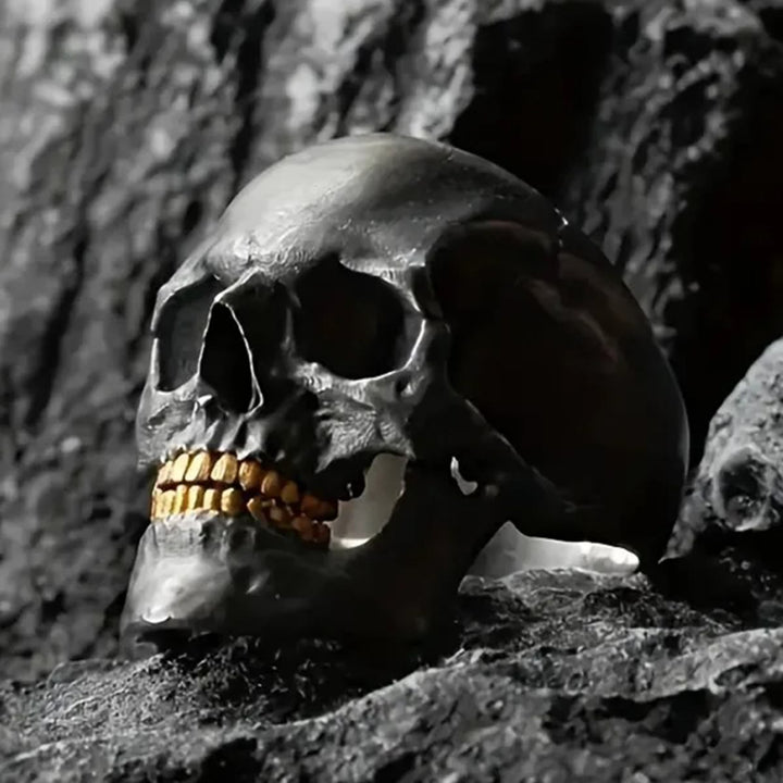 FREE Today: Bone Reaper Skull Head Skeleton Ring