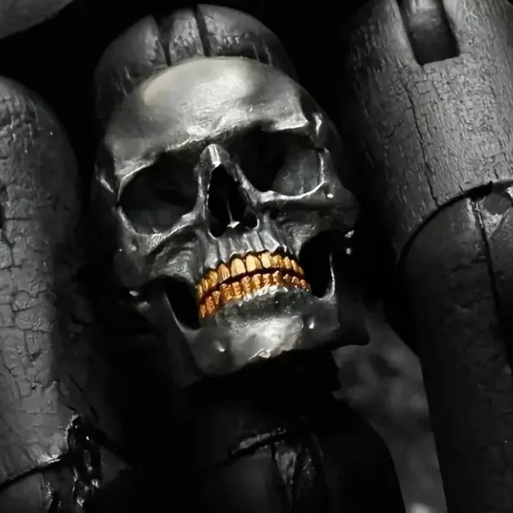 WorldNorse Bone Reaper Skull Head Skeleton Ring - image 2