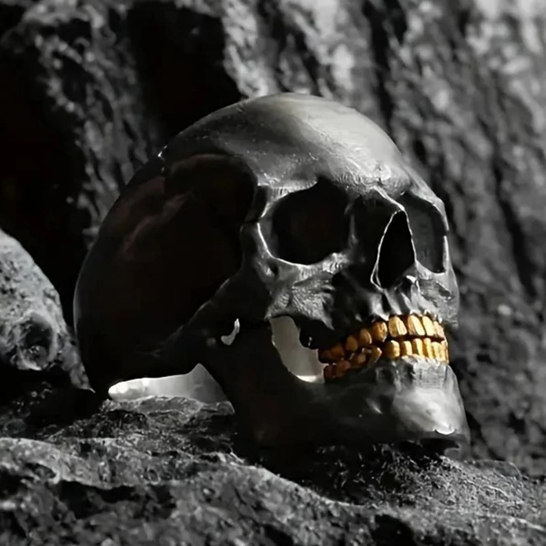 WorldNorse Bone Reaper Skull Head Skeleton Ring - image 3
