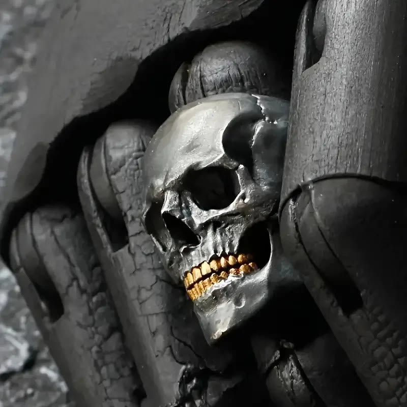 WorldNorse Bone Reaper Skull Head Skeleton Ring - image 1