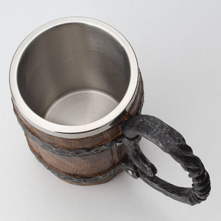 WorldNorse Viking Wood Style Beer Mug