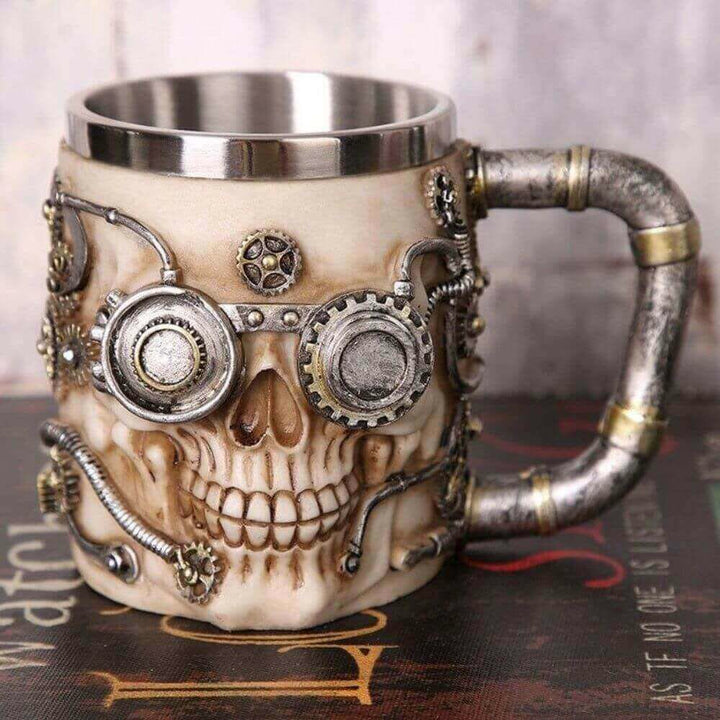 WorldNorse Steampunk Styler Skull Mug