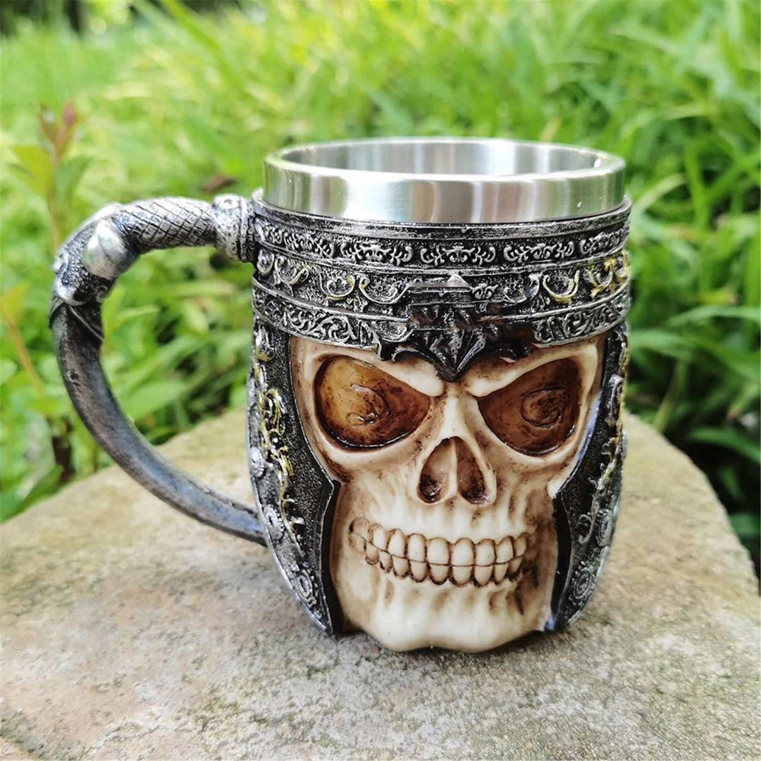 WorldNorse Viking Skull Beer Mug