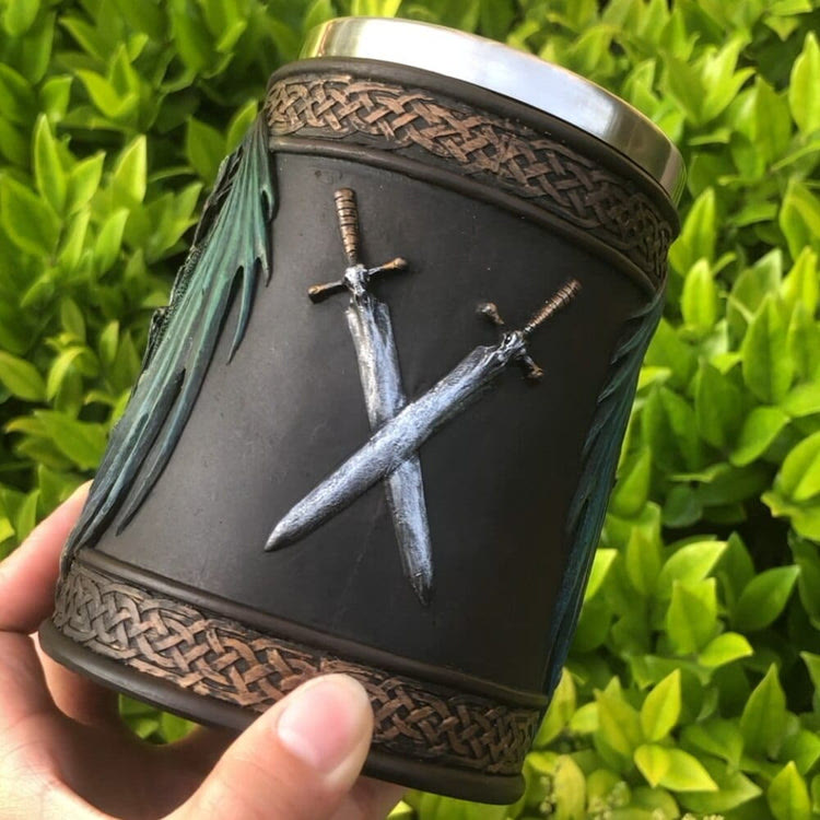 WorldNorse Viking Sword Dragon Mug