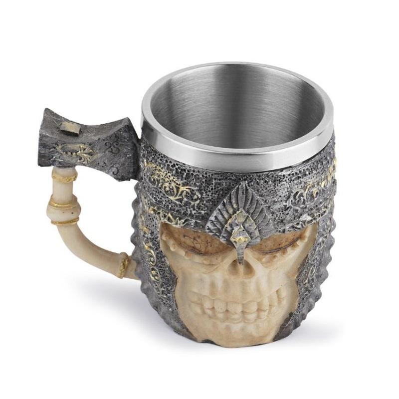 WorldNorse Viking Skull Warrior Mug