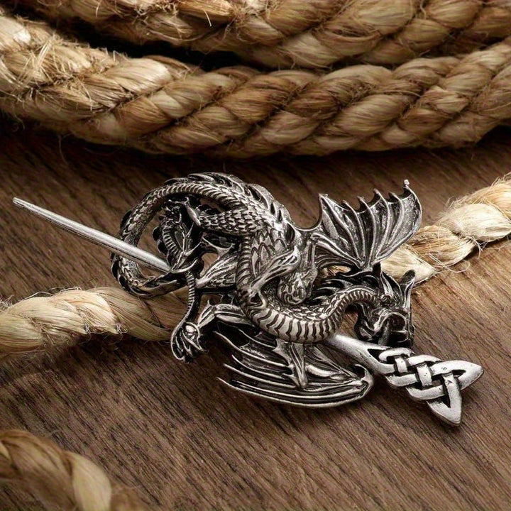 WorldNorse Viking Flying Dragon Hairpin