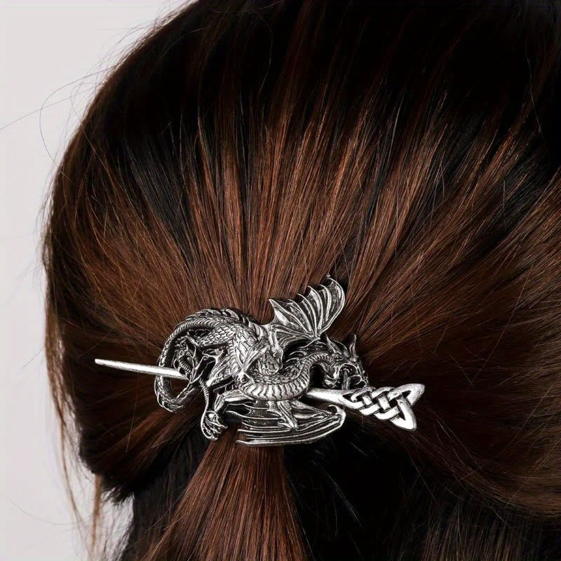 WorldNorse Viking Flying Dragon Hairpin