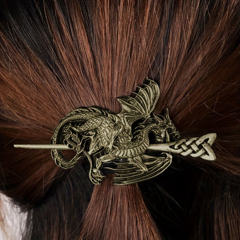 WorldNorse Viking Flying Dragon Hairpin