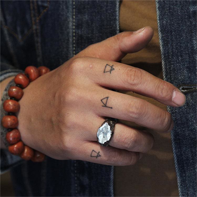 WorldNorse Hard Stone Rough Nomadic Ring - image 1