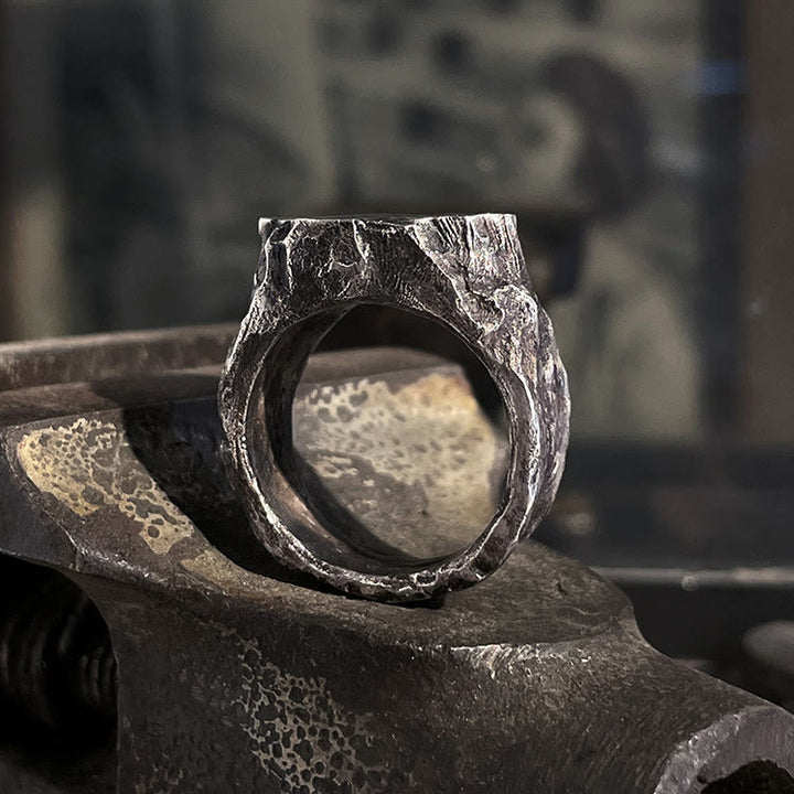 WorldNorse Hard Stone Rough Nomadic Ring - image 6