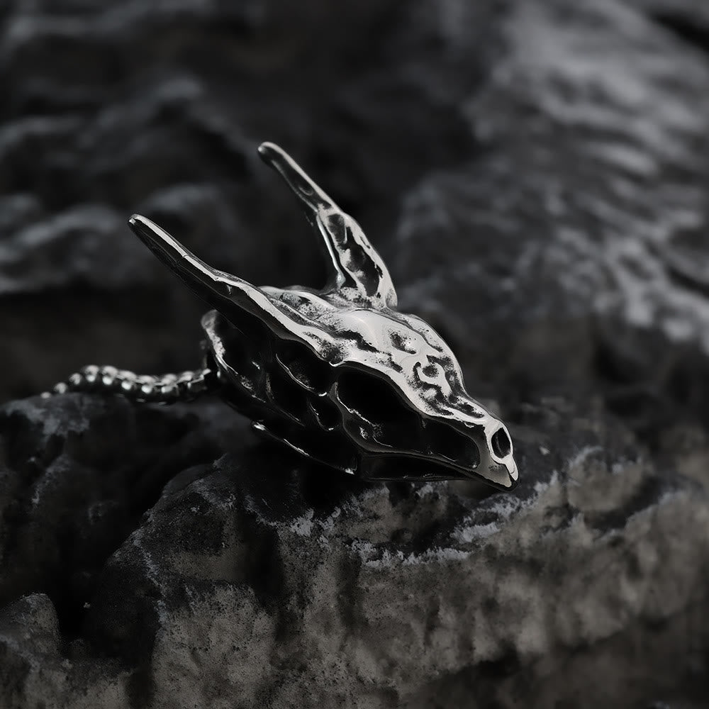 WorldNorse Dragon Spirit Skull Bone Necklace - image 3