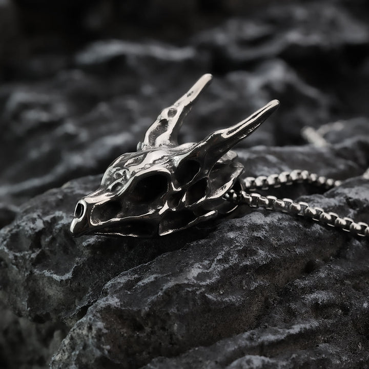 WorldNorse Dragon Spirit Skull Bone Necklace - image 4
