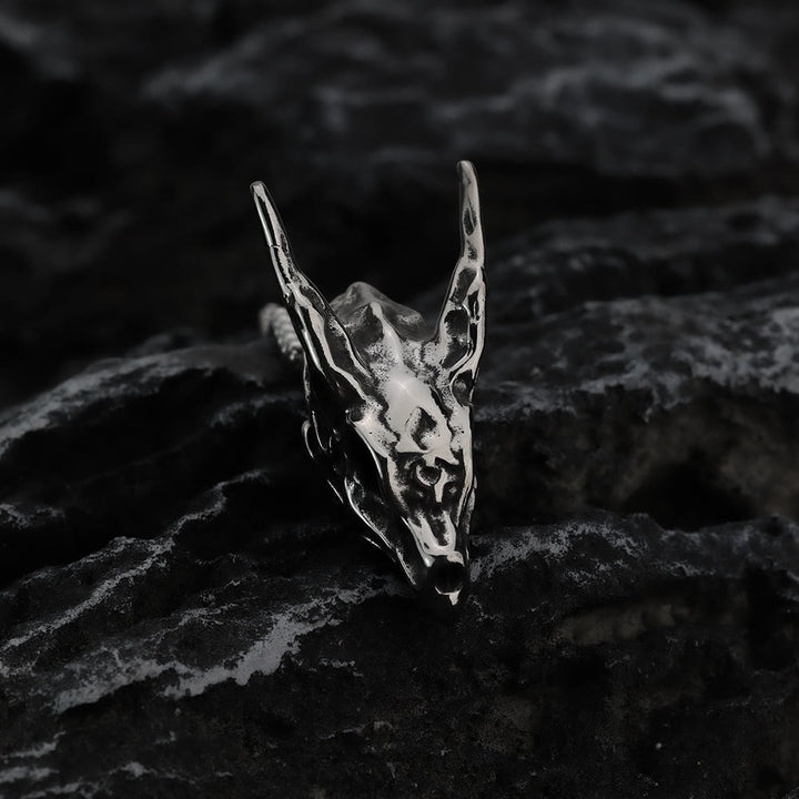 WorldNorse Dragon Spirit Skull Bone Necklace - image 1