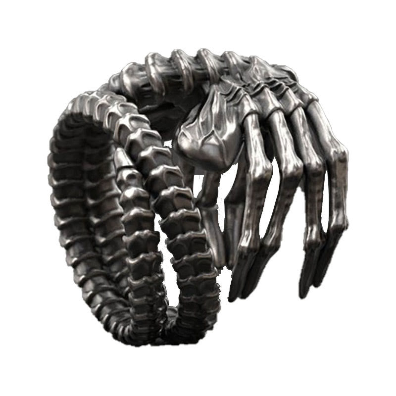 Flash Sale - Alien Facehugger Claw Skull Ring