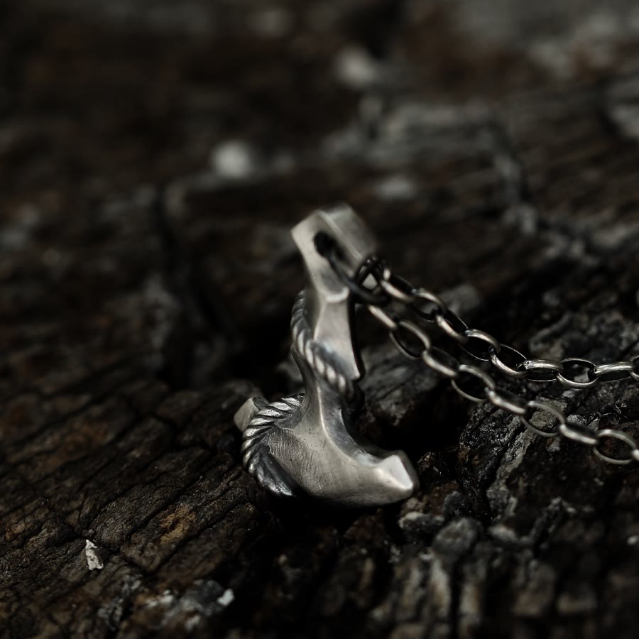 WorldNorse Handcrafted 999 Silver Anchor Necklace - image 5
