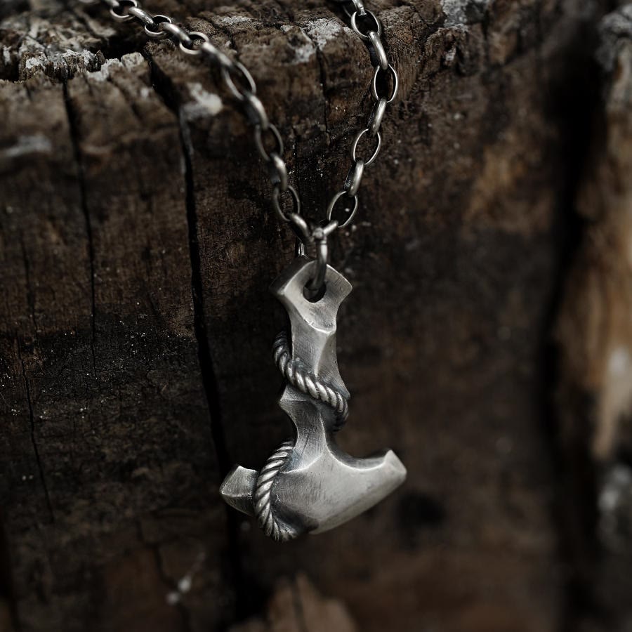 WorldNorse Handcrafted 999 Silver Anchor Necklace - image 0