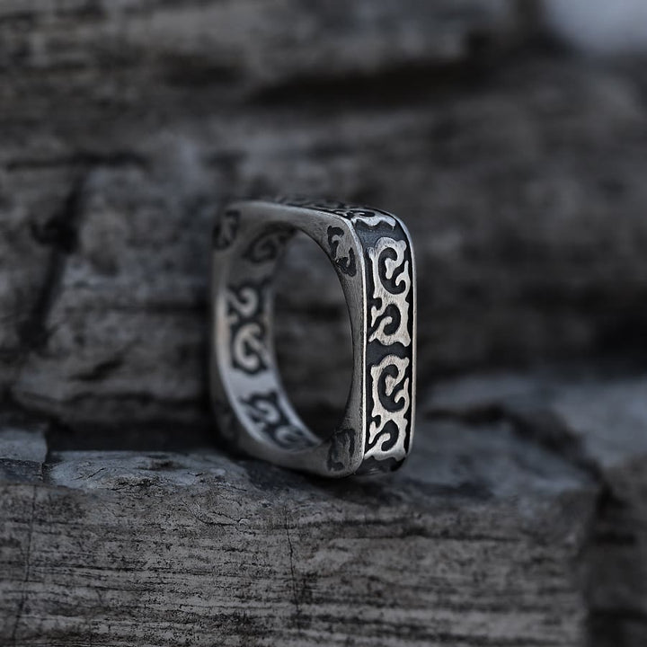 WorldNorse 925 Sterling Silver Dragon Pattern Ring