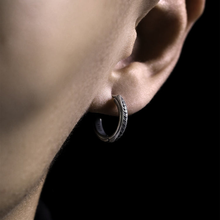 WorldNorse 925 Sterling Silver Dragon Scale Earrings - image 2