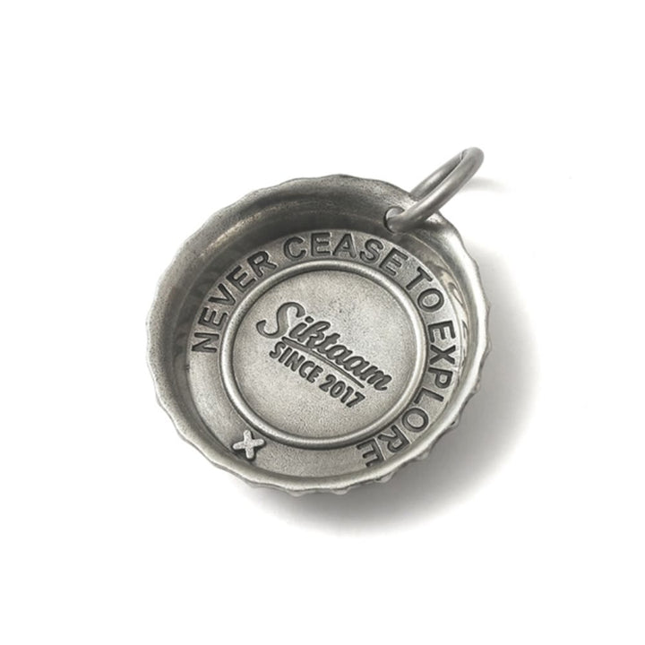 WorldNorse Handcrafted 925 Silver Bottle Cap Necklace - image 3