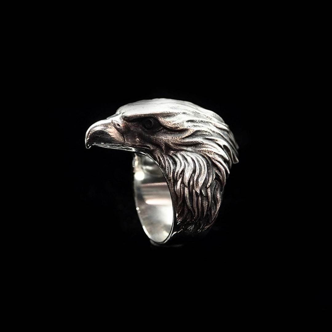 WorldNorse 925 Sterling Silver Raven Ring