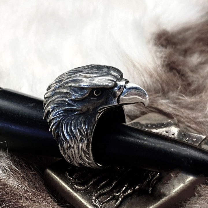 WorldNorse 925 Sterling Silver Raven Ring