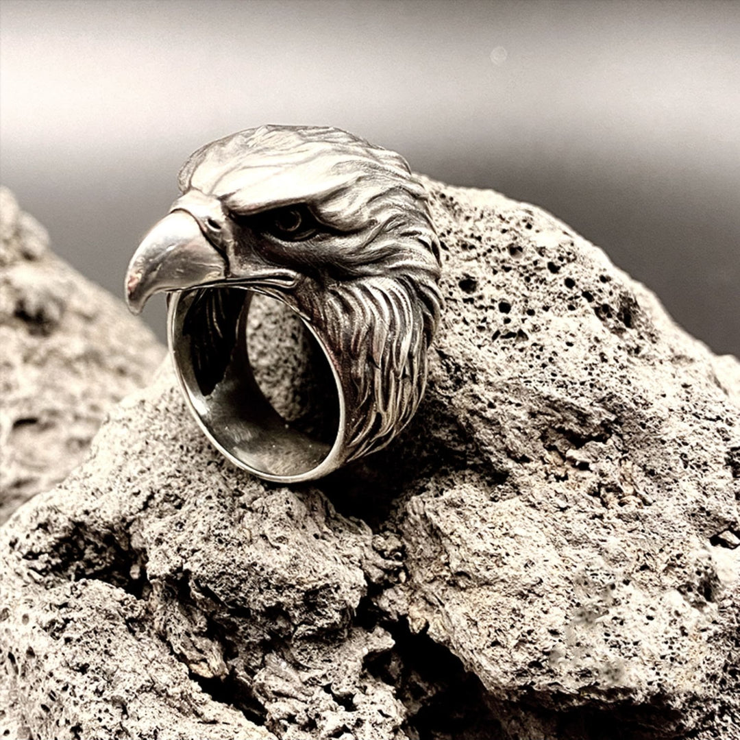 WorldNorse Handcrafted 925 Silver Raven Ring - image 2