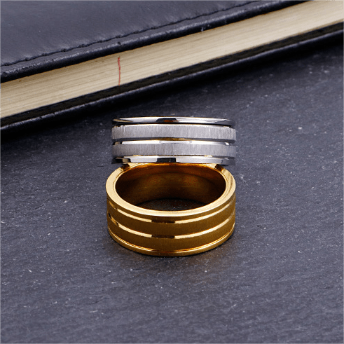 WorldNorse Titanium Steel Brushed Ring