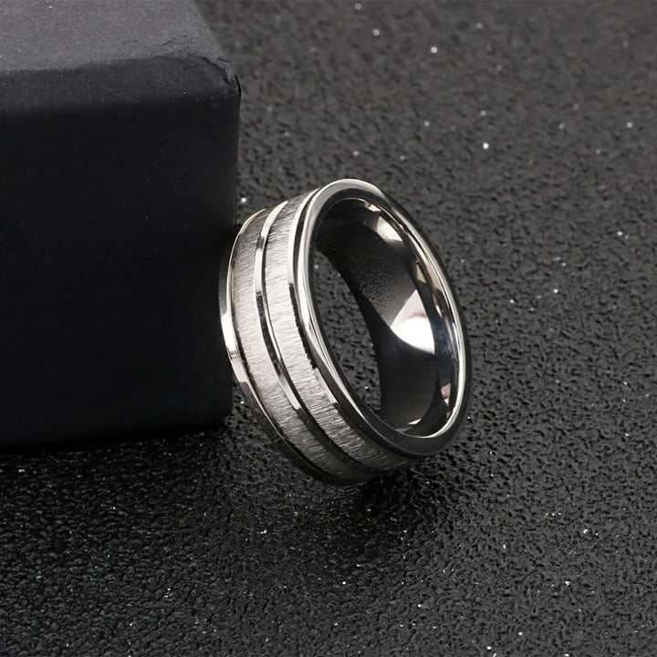 WorldNorse Titanium Steel Brushed Ring